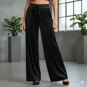 Topshop Navy Textured Pants